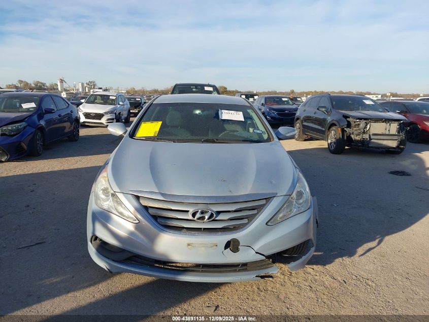 2014 Hyundai Sonata Gls VIN: 5NPEB4AC6EH896475 Lot: 43891135