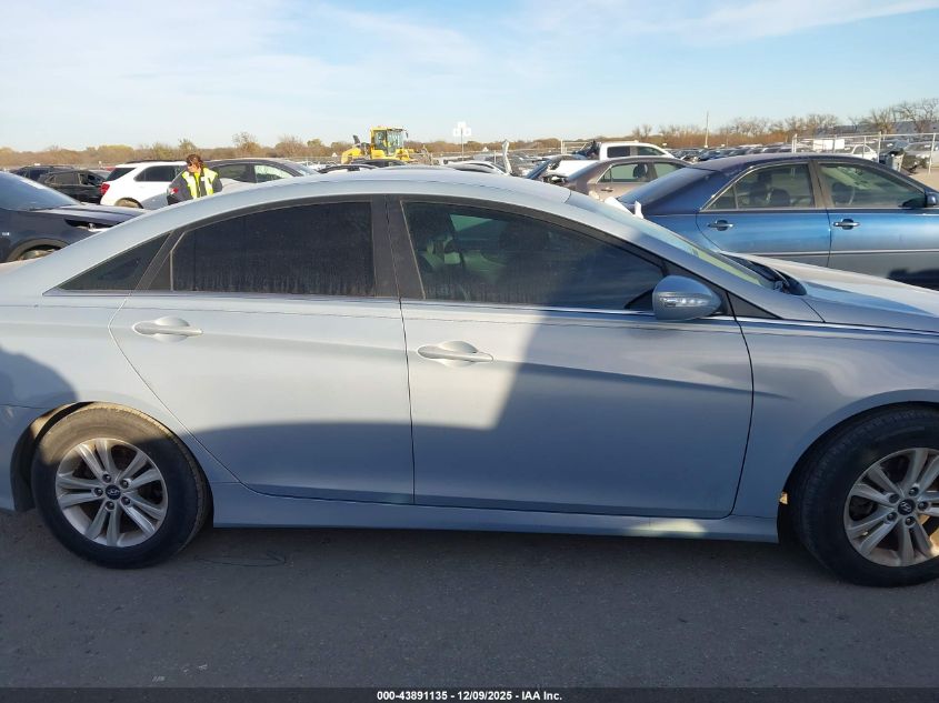 2014 Hyundai Sonata Gls VIN: 5NPEB4AC6EH896475 Lot: 43891135