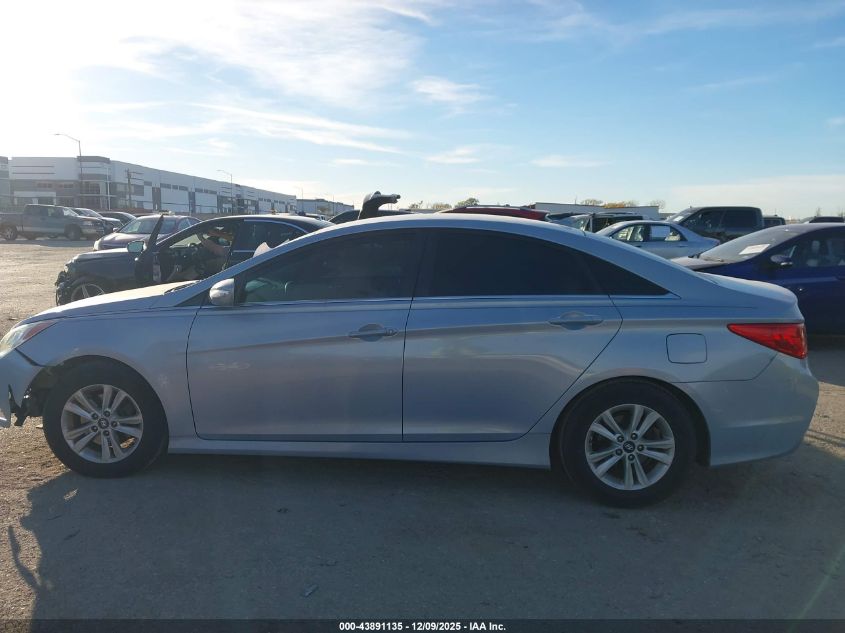 2014 Hyundai Sonata Gls VIN: 5NPEB4AC6EH896475 Lot: 43891135