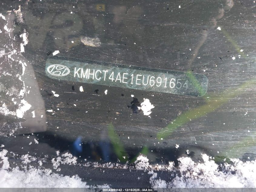 2014 Hyundai Accent Gls VIN: KMHCT4AE1EU691654 Lot: 43891142