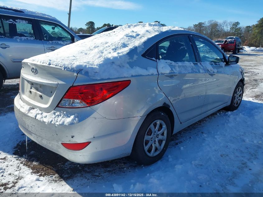 2014 Hyundai Accent Gls VIN: KMHCT4AE1EU691654 Lot: 43891142