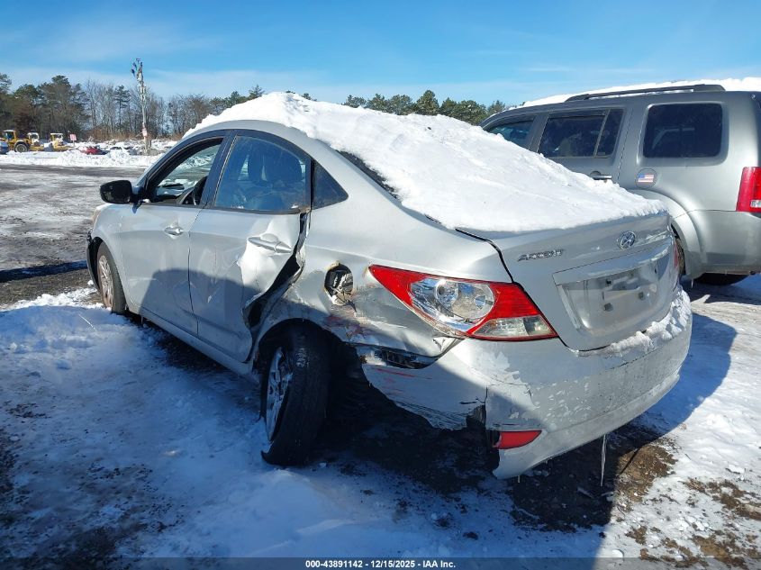 2014 Hyundai Accent Gls VIN: KMHCT4AE1EU691654 Lot: 43891142