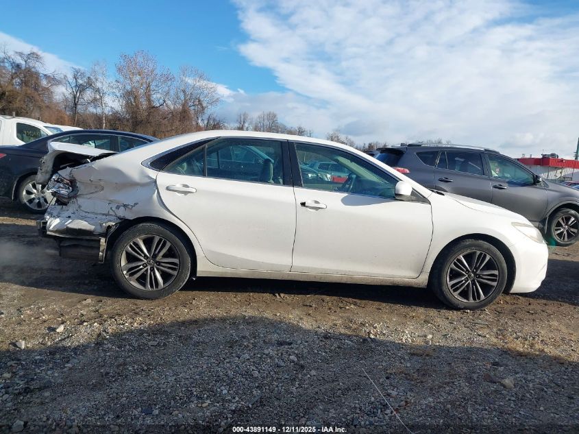 2016 Toyota Camry Se VIN: 4T1BF1FK2GU148221 Lot: 43891149