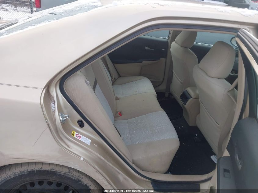 2012 Toyota Camry Le VIN: 4T1BF1FK9CU600949 Lot: 43891189