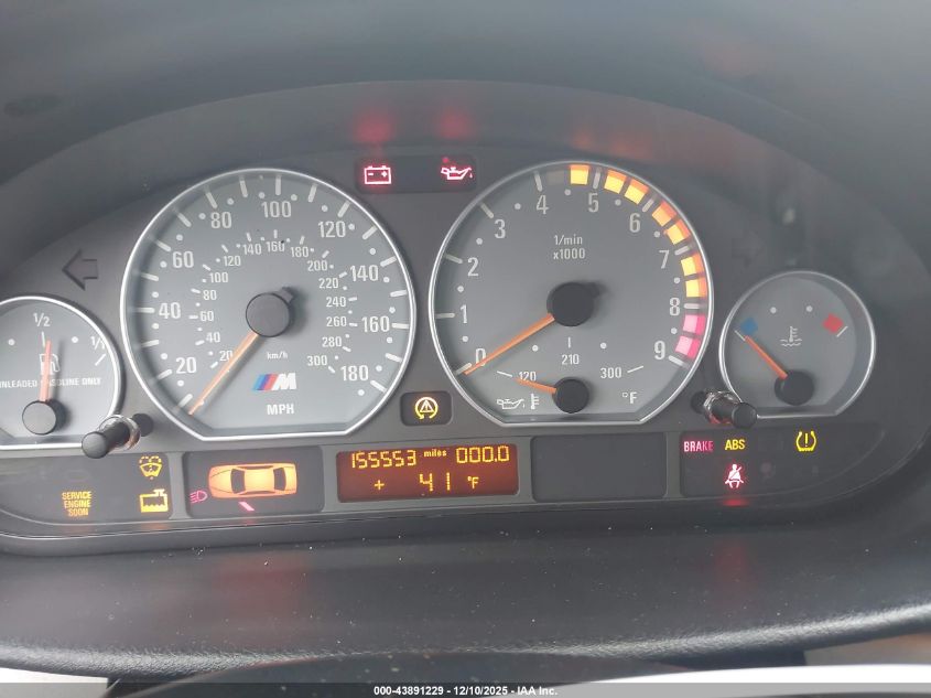 2002 BMW M3 VIN: WBSBL93442JR14082 Lot: 43891229