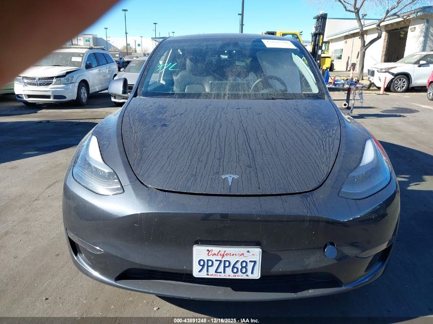 2025 Tesla Model Y Long Range Dual Motor Rear-Wheel Drive VIN: 7SAYGDEDXSF246188 Lot: 43891248