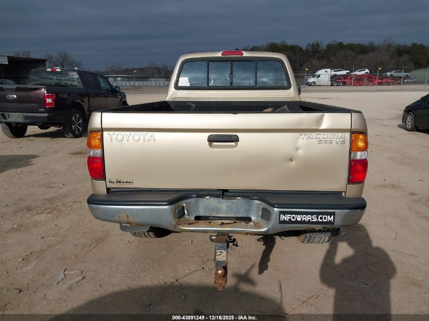 2003 Toyota Tacoma Base V6 VIN: 5TEWN72N43Z242615 Lot: 43891249