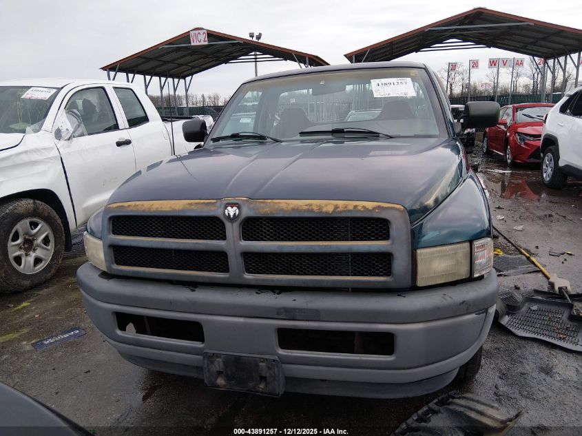 1996 Dodge Ram 1500 VIN: 1B7HC16X9TS692076 Lot: 43891257