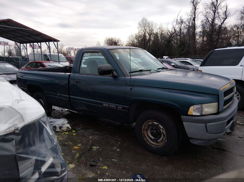 1996 Dodge Ram 1500 VIN: 1B7HC16X9TS692076 Lot: 43891257