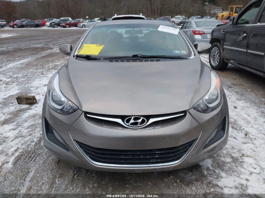 2016 Hyundai Elantra Se VIN: 5NPDH4AE3GH738965 Lot: 43891302