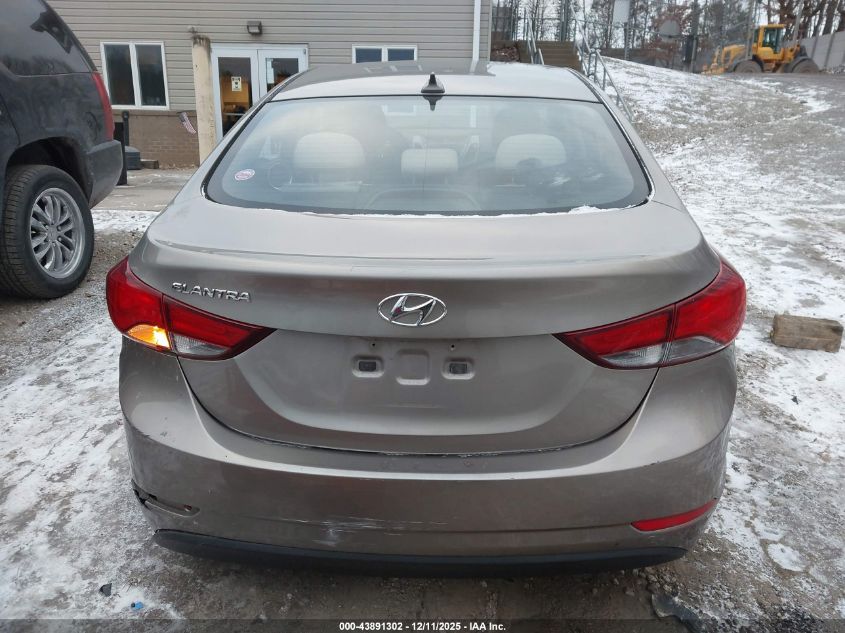 2016 Hyundai Elantra Se VIN: 5NPDH4AE3GH738965 Lot: 43891302