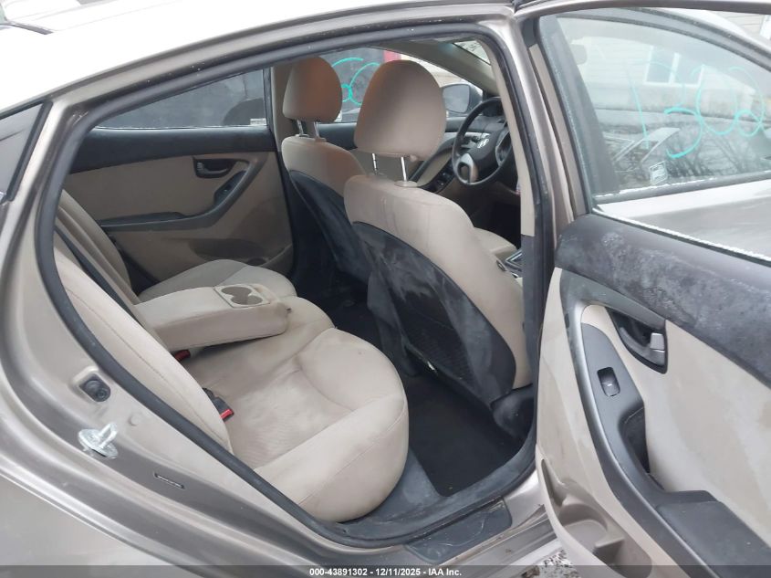 2016 Hyundai Elantra Se VIN: 5NPDH4AE3GH738965 Lot: 43891302