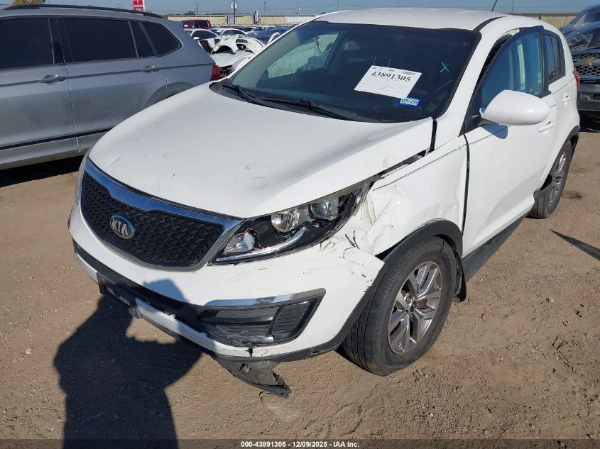 2015 Kia Sportage Lx VIN: KNDPBCAC4F7710294 Lot: 43891305