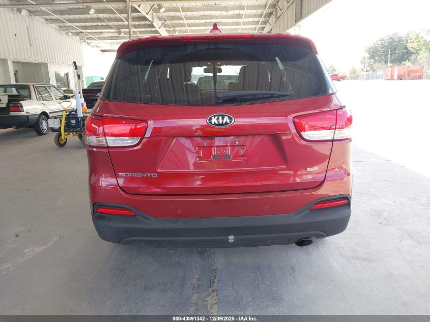 2016 Kia Sorento 2.4L Lx VIN: 5XYPGDA35GG006388 Lot: 43891342