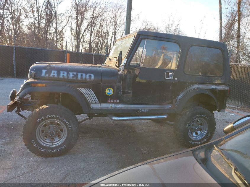 1986 Jeep Jeep Cj7 VIN: 1JCCE87E9GT131868 Lot: 43891355