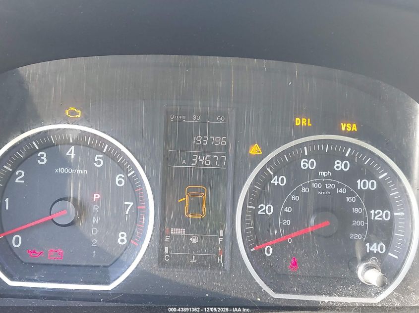 2009 Honda Cr-V Lx VIN: 5J6RE483X9L020289 Lot: 43891362