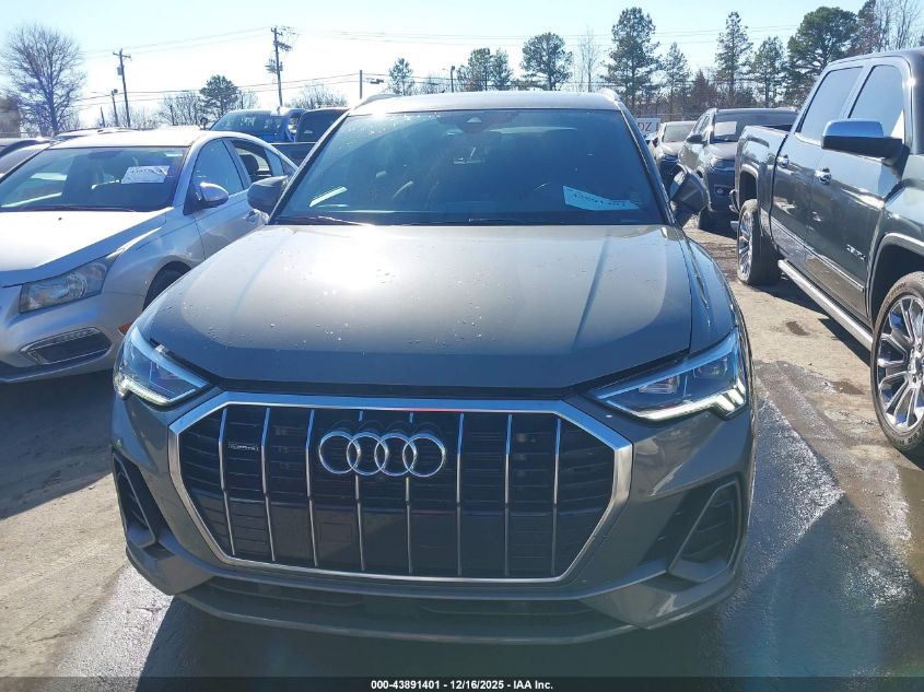 2022 Audi Q3 Premium Plus 45 Tfsi S Line Quattro Tiptronic VIN: WA1EECF38N1081514 Lot: 43891401