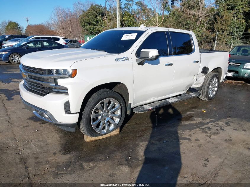 2021 Chevrolet Silverado 1500 4Wd Short Bed High Country VIN: 3GCUYHED7MG155571 Lot: 43891419