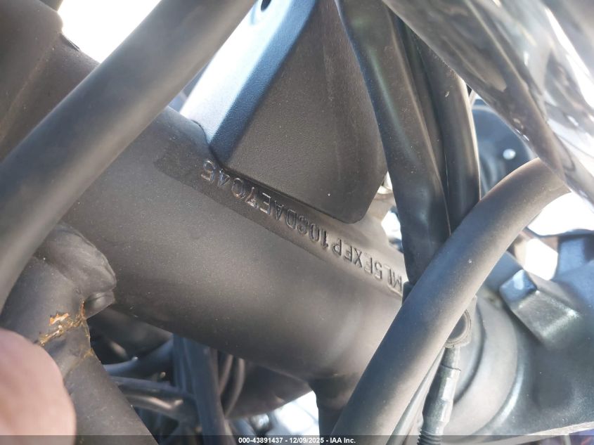 2025 Kawasaki Ex650 P VIN: ML5EXEP10SDAE7045 Lot: 43891437