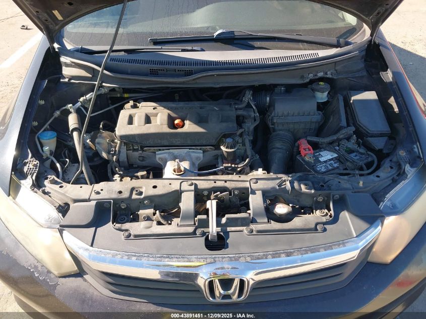 2012 Honda Civic Lx VIN: 19XFB2F5XCE353067 Lot: 43891451