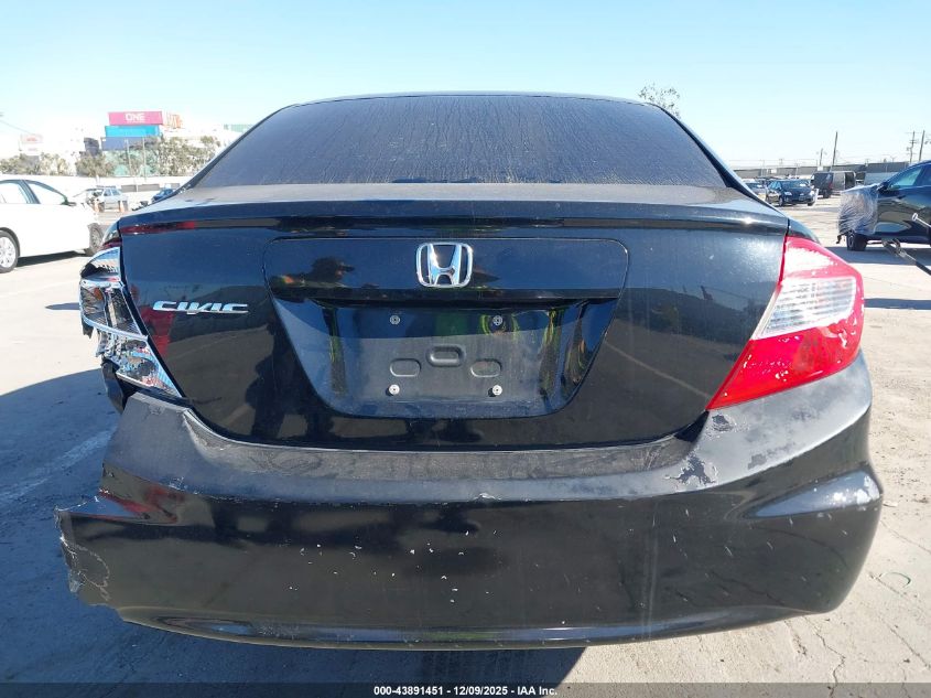 2012 Honda Civic Lx VIN: 19XFB2F5XCE353067 Lot: 43891451