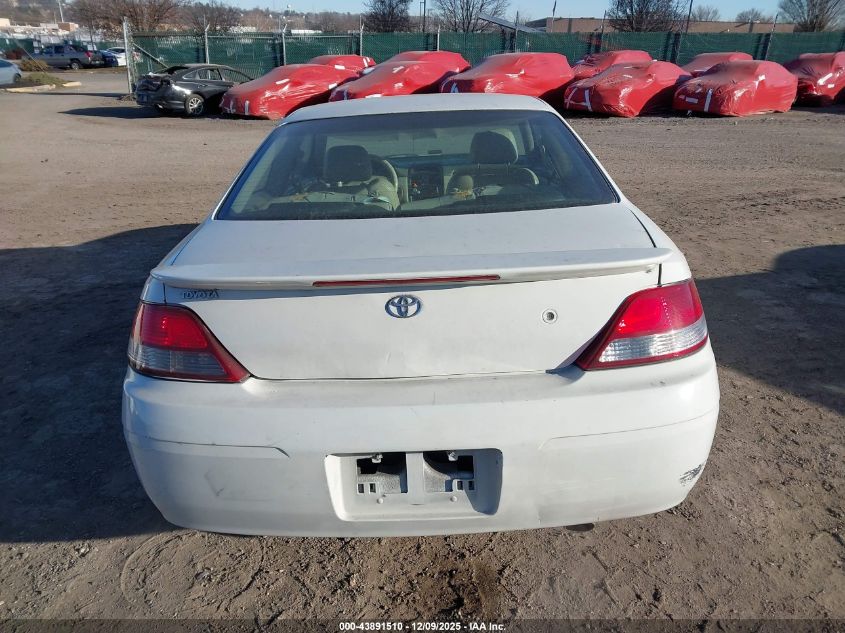 2000 Toyota Camry Solara Sle V6 VIN: 2T1CF22P6YC371585 Lot: 43891510