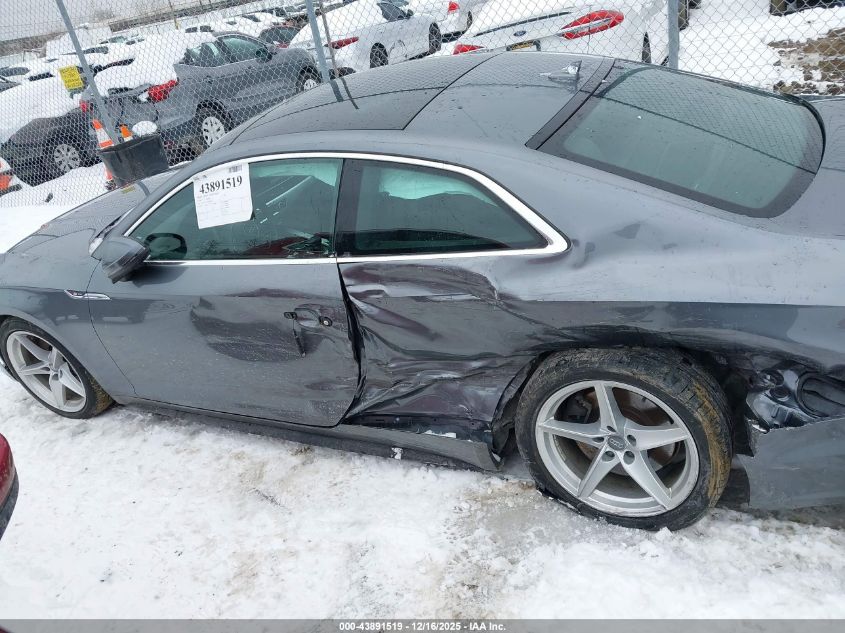 2018 Audi A5 2.0T Premium VIN: WAUTNAF59JA002619 Lot: 43891519