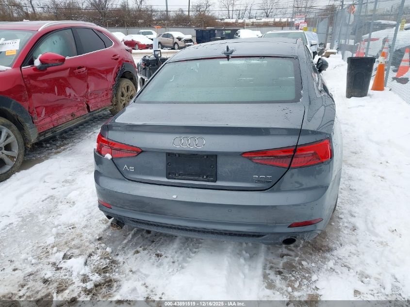 2018 Audi A5 2.0T Premium VIN: WAUTNAF59JA002619 Lot: 43891519