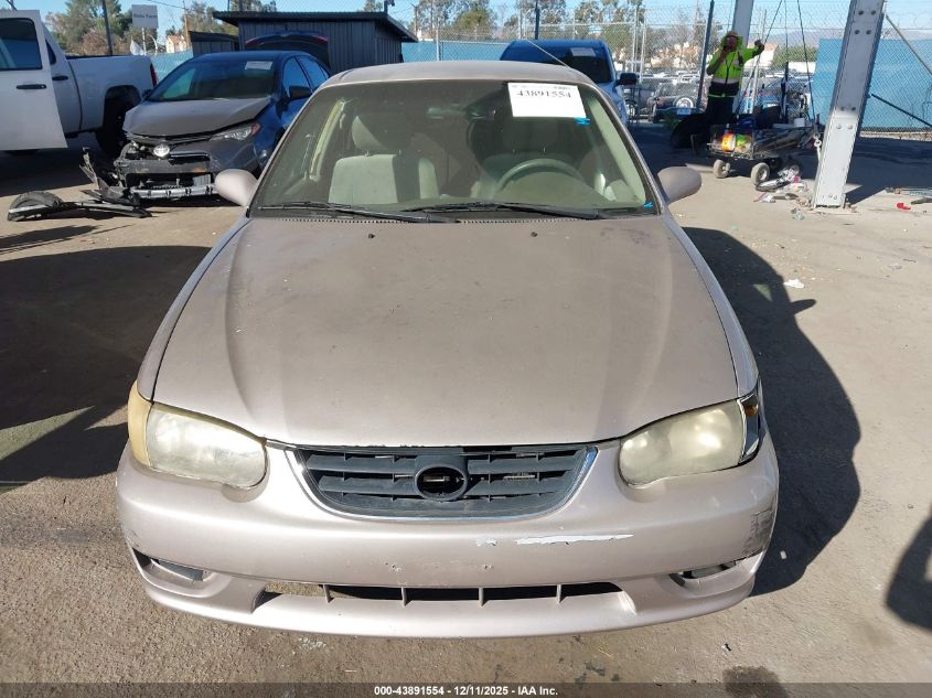 2002 Toyota Corolla Le VIN: 2T1BR12E82C557728 Lot: 43891554