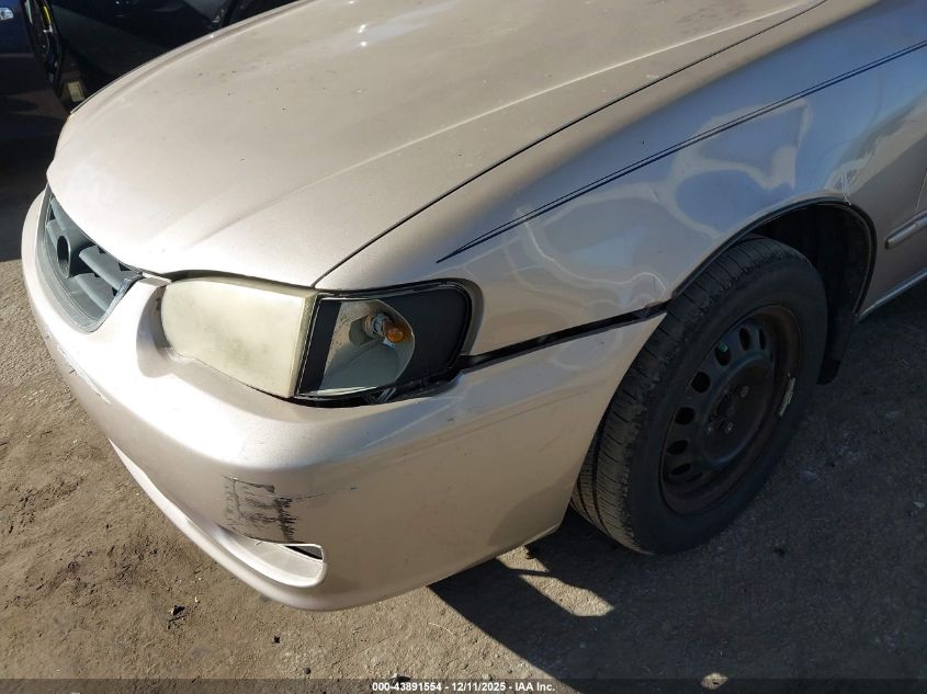 2002 Toyota Corolla Le VIN: 2T1BR12E82C557728 Lot: 43891554