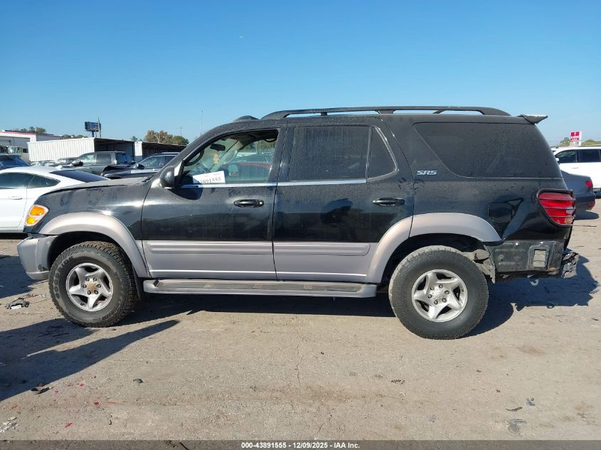 2002 Toyota Sequoia Sr5 V8 VIN: 5TDZT34AX2S059303 Lot: 43891555