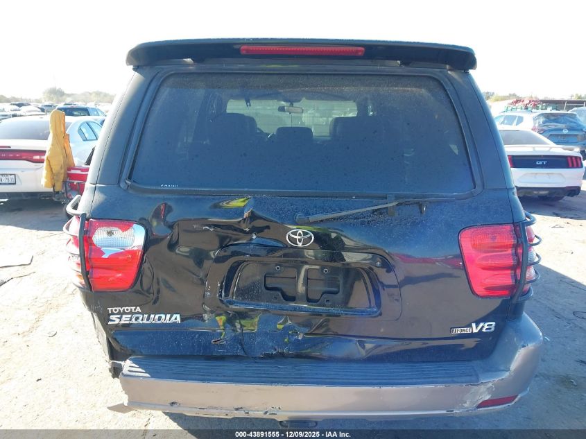 2002 Toyota Sequoia Sr5 V8 VIN: 5TDZT34AX2S059303 Lot: 43891555