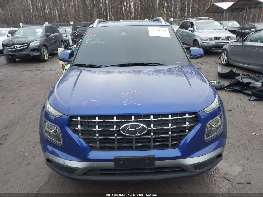 2022 Hyundai Venue Sel VIN: KMHRC8A38NU167420 Lot: 43891558