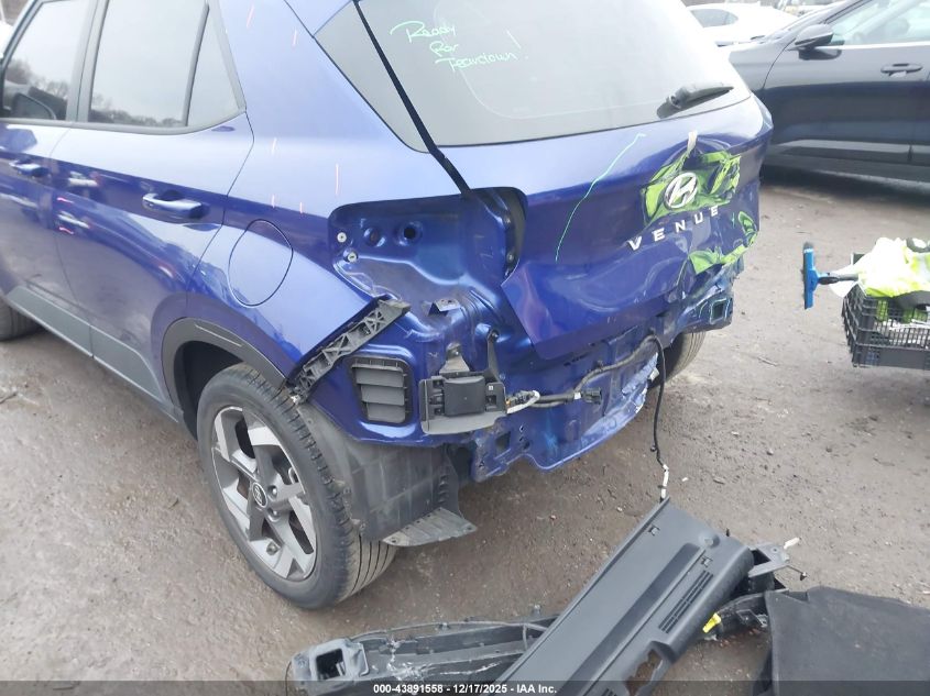 2022 Hyundai Venue Sel VIN: KMHRC8A38NU167420 Lot: 43891558