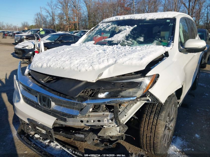 2020 Honda Pilot Awd Ex-L VIN: 5FNYF6H51LB066809 Lot: 43891734