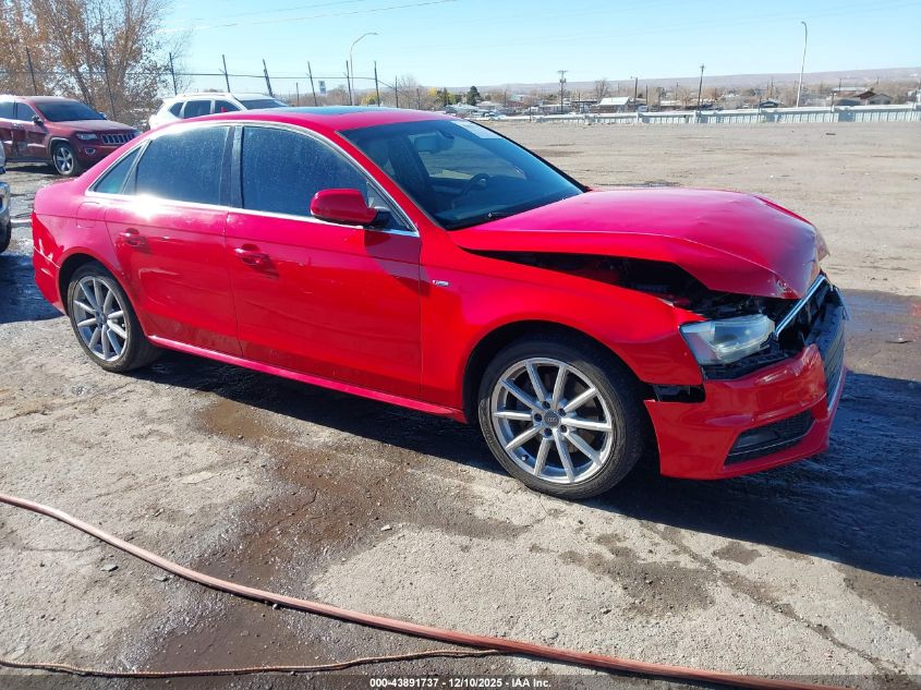 2014 Audi A4 2.0T Premium VIN: WAUEFAFL2EN006899 Lot: 43891737