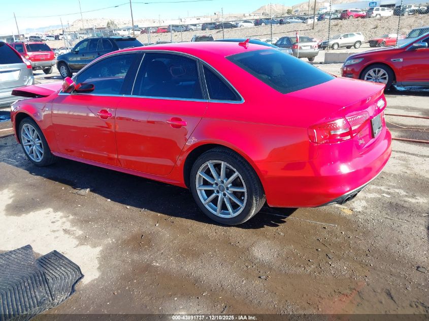 2014 Audi A4 2.0T Premium VIN: WAUEFAFL2EN006899 Lot: 43891737