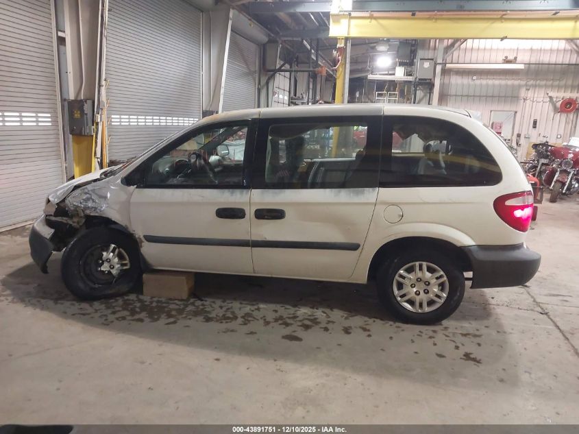 2005 Dodge Caravan Se VIN: 1D4GP25E75B270643 Lot: 43891751