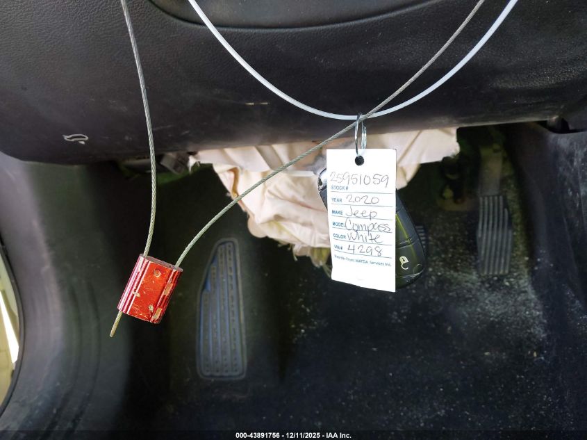 2020 Jeep Compass Trailhawk 4X4 VIN: 3C4NJDDB7LT184298 Lot: 43891756