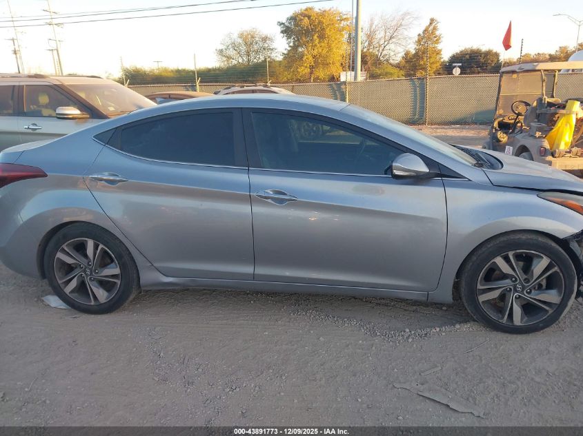 2015 Hyundai Elantra Limited VIN: 5NPDH4AE4FH595149 Lot: 43891773