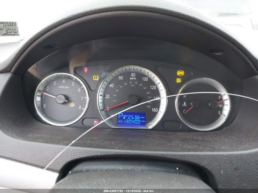 2010 Hyundai Sonata Gls VIN: 5NPET4ACXAH654294 Lot: 43891783