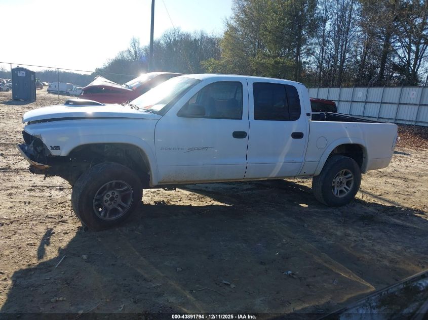 2000 Dodge Dakota Slt/Sport VIN: 1B7GG2AX1YS629686 Lot: 43891794
