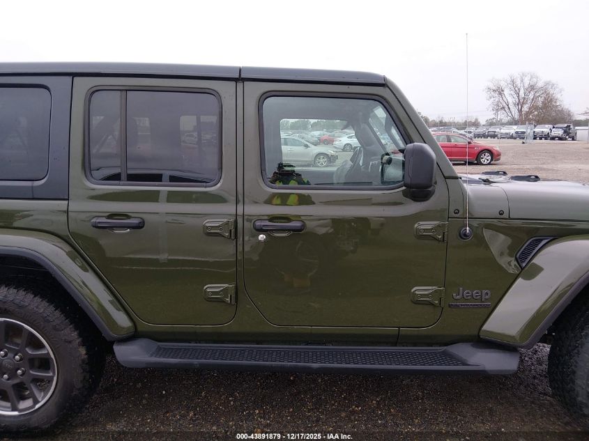 2021 Jeep Wrangler Unlimited 80Th Anniversary 4X4 VIN: 1C4HJXDN0MW619828 Lot: 43891879