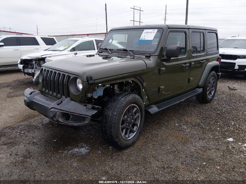 2021 Jeep Wrangler Unlimited 80Th Anniversary 4X4 VIN: 1C4HJXDN0MW619828 Lot: 43891879
