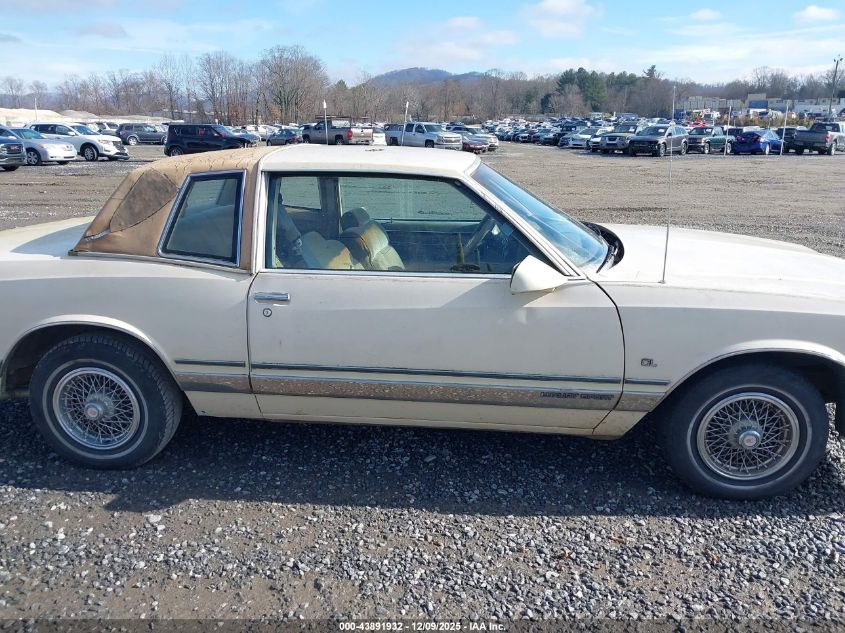 1986 Chevrolet Monte Carlo VIN: 1G1GZ3780GR200036 Lot: 43891932