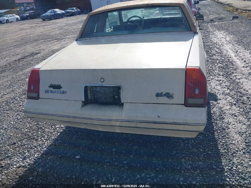 1986 Chevrolet Monte Carlo VIN: 1G1GZ3780GR200036 Lot: 43891932