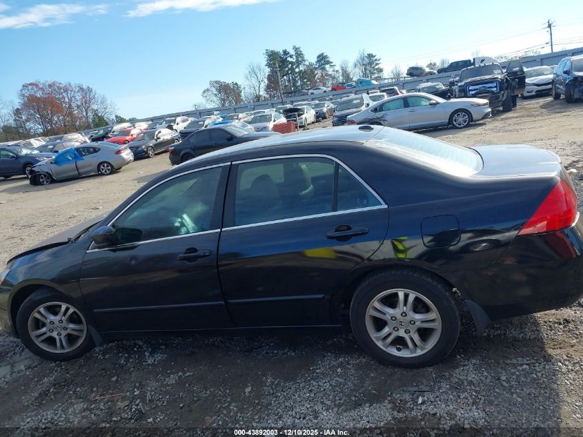 2007 Honda Accord 2.4 Ex VIN: 1HGCM568X7A061566 Lot: 43892003