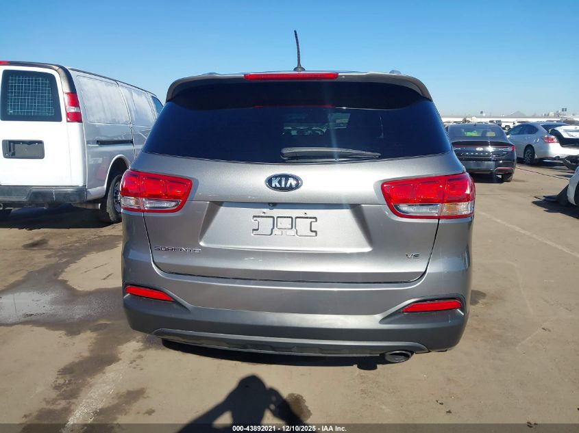2016 Kia Sorento 3.3L Lx VIN: 5XYPGDA52GG092180 Lot: 43892021