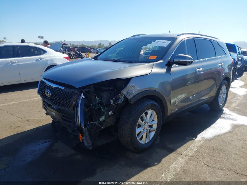 2016 Kia Sorento 3.3L Lx VIN: 5XYPGDA52GG092180 Lot: 43892021