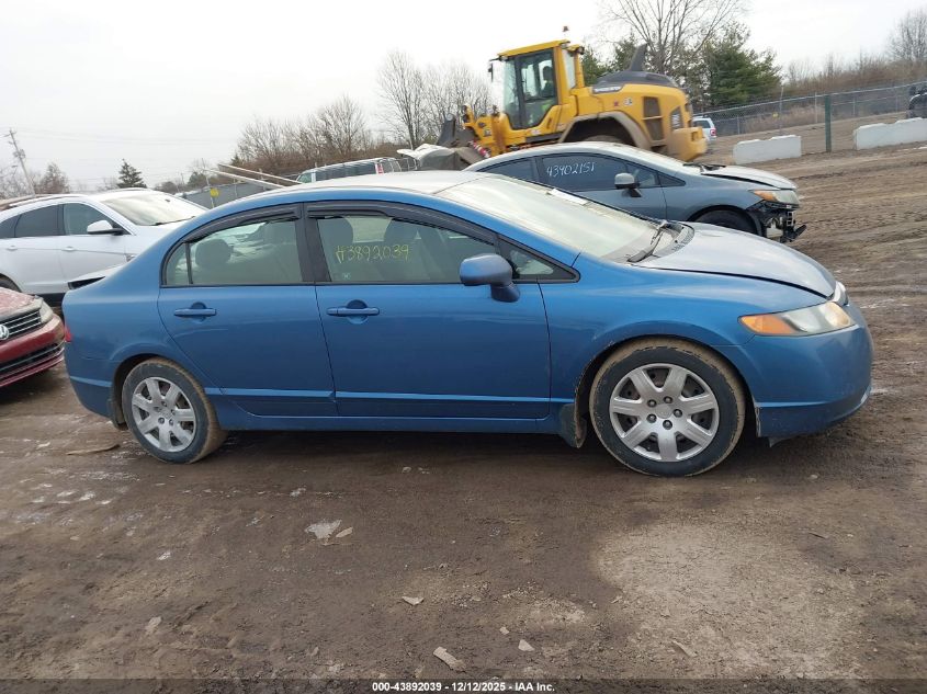 2008 Honda Civic Lx VIN: 1HGFA15588L052442 Lot: 43892039